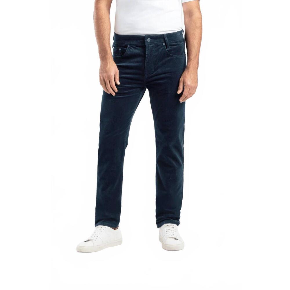 NEW MAC JEANS arne corduroy pants in midnight blue